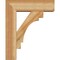 Ekena Millwork Merced Block Rough Sawn Bracket w/ Offset Brace, Western Red Cedar, 6"W x 18"D x 22"H BKT0604X18X22MRC05RWR - alternate 4